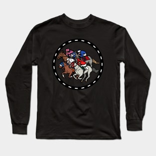 Horse Race Final Sprint Long Sleeve T-Shirt